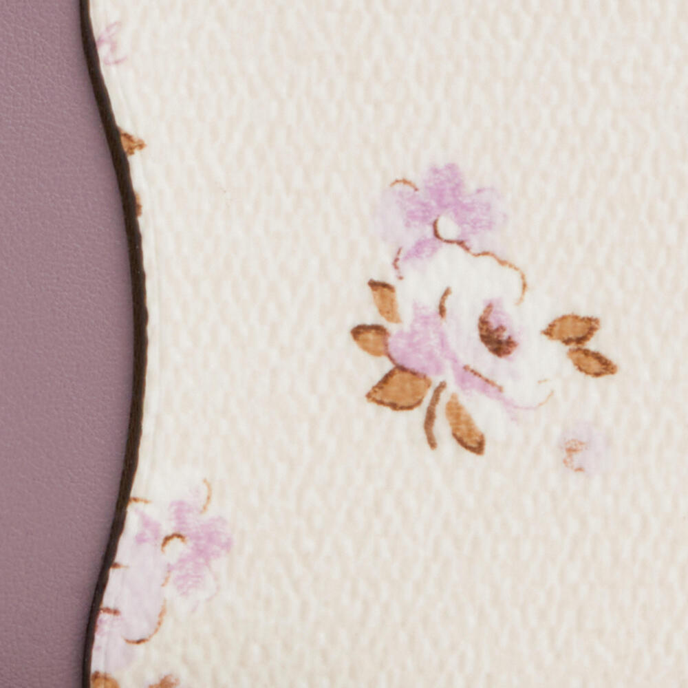 NWT coach Zip Card Case With Floral Print 🌸💜 - Picture 5 of 6